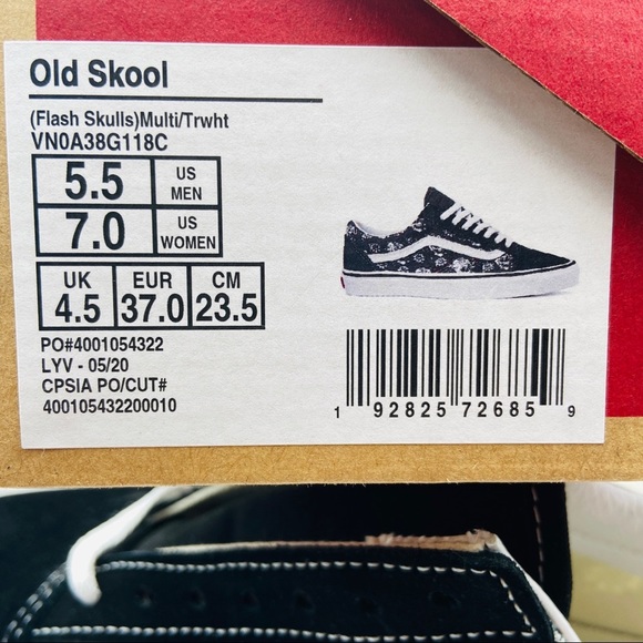 NWT Vans Old Skool Flash Skulls - Picture 6 of 6